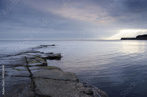 Photo: Rocky Slate Ledges at Kimmeridge Rocky Slate Ledges at Kimmeridge