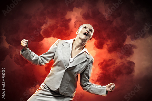 Photo: businesswoman in anger businesswoman in anger