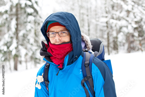 Photo: Mann im Schnee Mann im Schnee