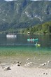 Kayaking on a lake