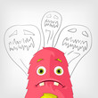 Vector: Funny Monster. Funny Monster.