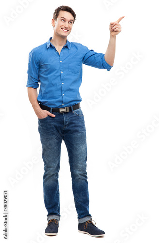 Photo: Man pointing finger Man pointing finger