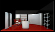 Dark booth space