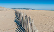 Plage déserte en hiver