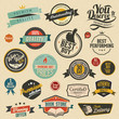 Vektor: set of vector retro stickers set of vector retro stickers