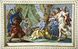 europe, italy, sicily, baroque fresco paint