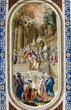 europe, italy, sicily, baroque fresco in a church