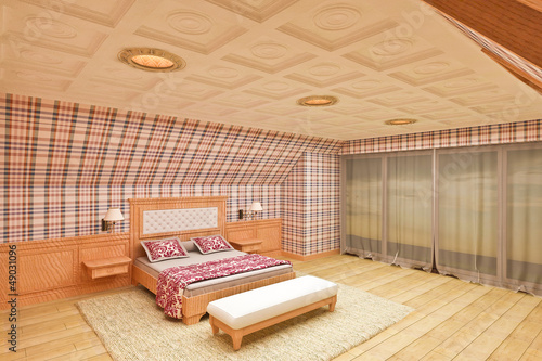 Illustration: bedroom classic bedroom classic