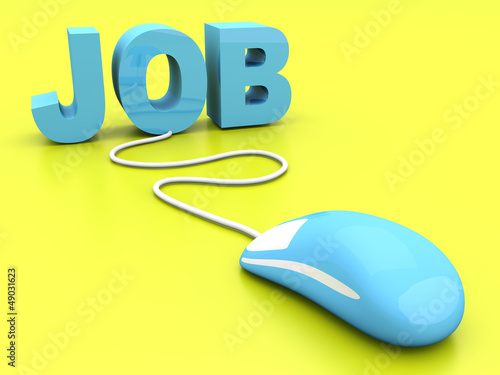 Illustration: Online Job Online Job