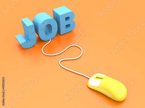 Illustration: Online Job Online Job