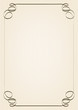 retro frame on yellowish background