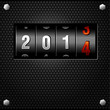 Vector: 2014 New Year Analog Counter detailed vector 2014 New Year Analog Counter detailed vector