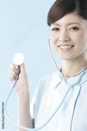 Photo: 看護師・ブルーバック 看護師・ブルーバック
