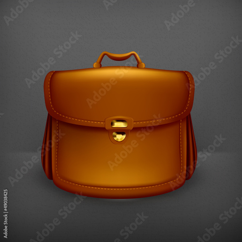 Vector: Briefcase, old-style Briefcase, old-style