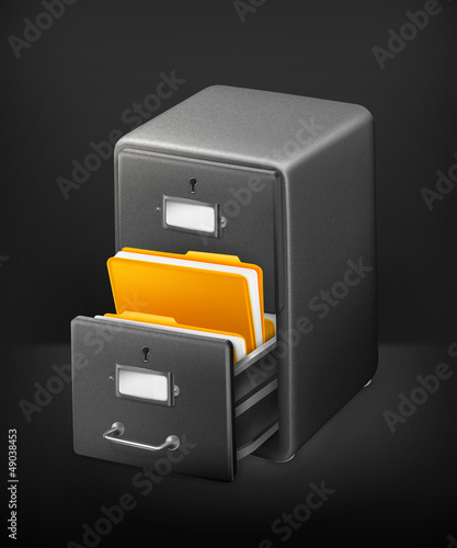 Vector: Open Card Catalog Open Card Catalog