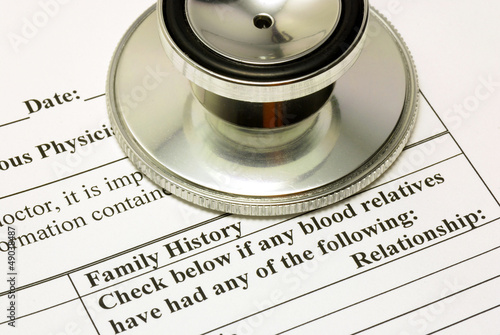 Photo: Filling the medical history questionnaire Filling the medical history questionnaire