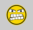 Very angry- Smiley Face
