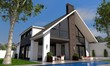Villa mit Satteldach