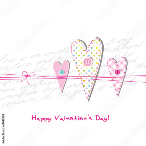 Vector: Valentine's card with copy space Valentine's card with copy space