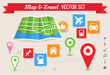 Map & Travel Markers - Vector Set