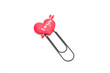 Heart symbol paper clip