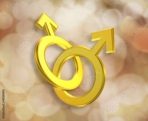 Illustration: Union of Male Symbols Union of Male Symbols