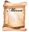 Menu cafe and restaurant on a white background.Vector