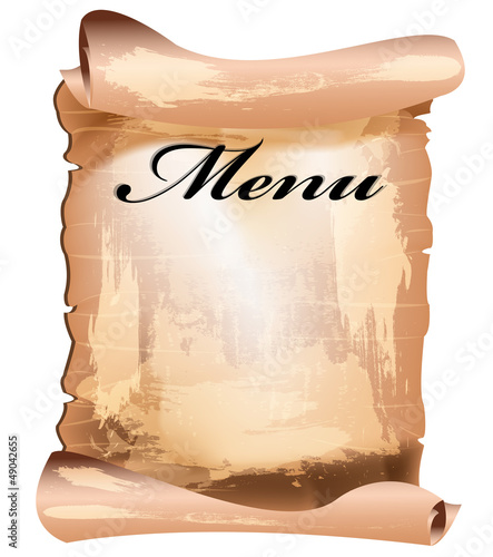 Vector: Menu cafe and restaurant on a white background.Vector Menu cafe and restaurant on a white background.Vector