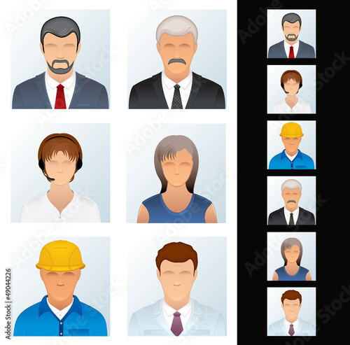 Vector: People Icon. Avatars of Various People Occupations People Icon. Avatars of Various People Occupations