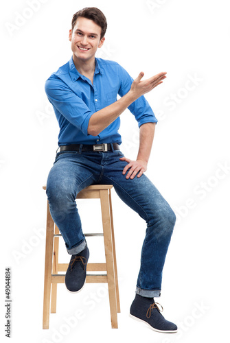 Photo: Casual man sitting Casual man sitting