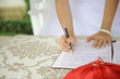 Bride at Civil Ceremony