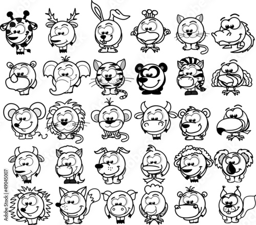Illustration: Мультфильм животных вектор Мультфильм животных вектор
