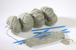 Strickzeug - Nadelspiel - dicke Wolle - Handarbeit