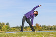 Stretching in frischer Luft