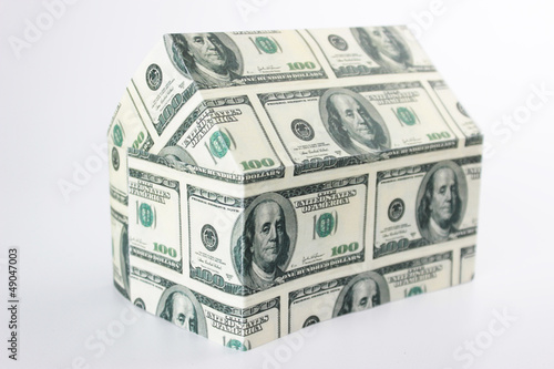 Photo: Haus aus Dollarscheinen Haus aus Dollarscheinen