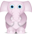kleiner rosa Elefant