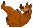 Vector: Laughing bear Laughing bear