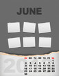 Vertical calendar 2013 year