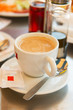 Cup with cappuccino