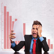 business man in a crisis