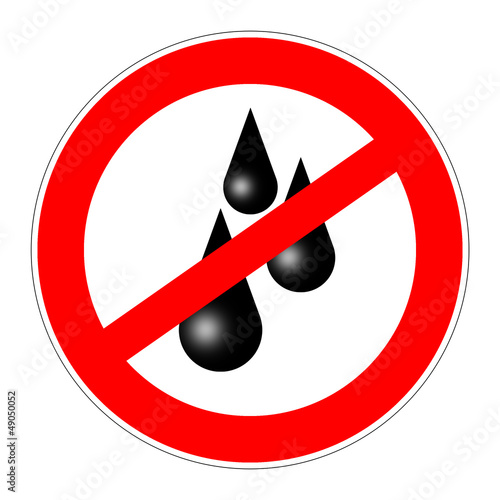 Illustration: prohibition sign no tears prohibition sign no tears