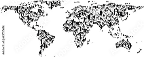 Vector: People World Map People World Map