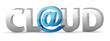 grey word CLOUD with at â€“symbol
