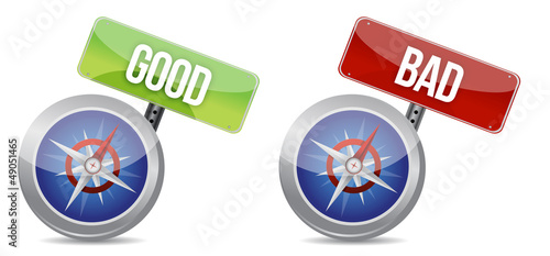 Illustration: compass helping you to make the right decision compass helping you to make the right decision