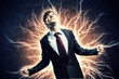 businessman in anger