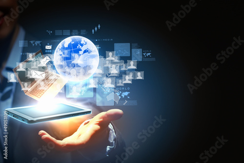 Photo: Modern wireless technology and social media Modern wireless technology and social media