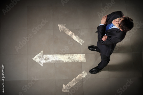 Photo: Image of businessman top view Image of businessman top view