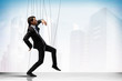 Puppet businessman