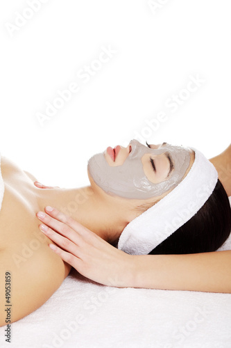 Photo: Woman enjoy receiving head massage Woman enjoy receiving head massage