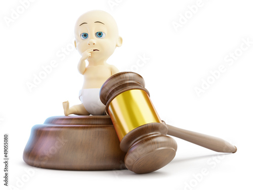 Illustration: deprivation of rights on a white background deprivation of rights on a white background
